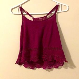 Women’s small crop top style tank
